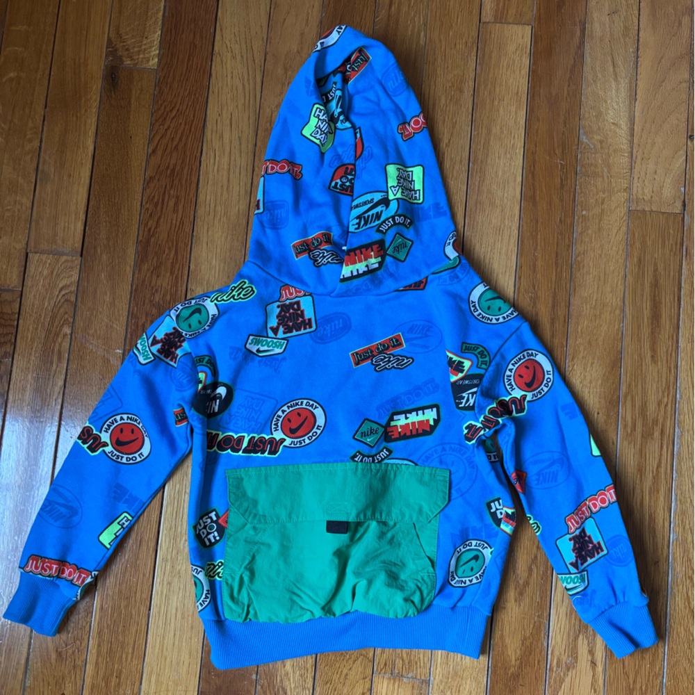 Nike Blue Graphic Hoodie